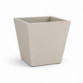 Vaso da fiori quadrato tortora in polipropilene 40 x 40 x 50 cm